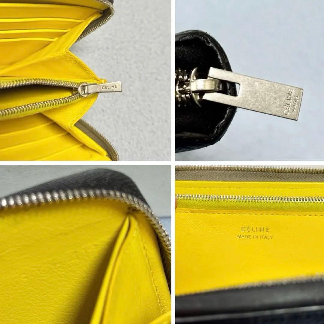 ✨正規品✨ セリーヌ CELINE 長財布 シボレザー　シルバー金具