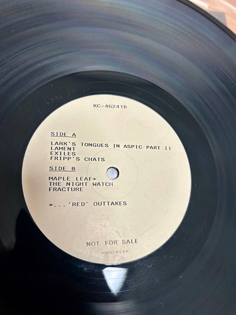 激レア　キング・クリムゾン　STARLESS IN TORONTO LP2枚組