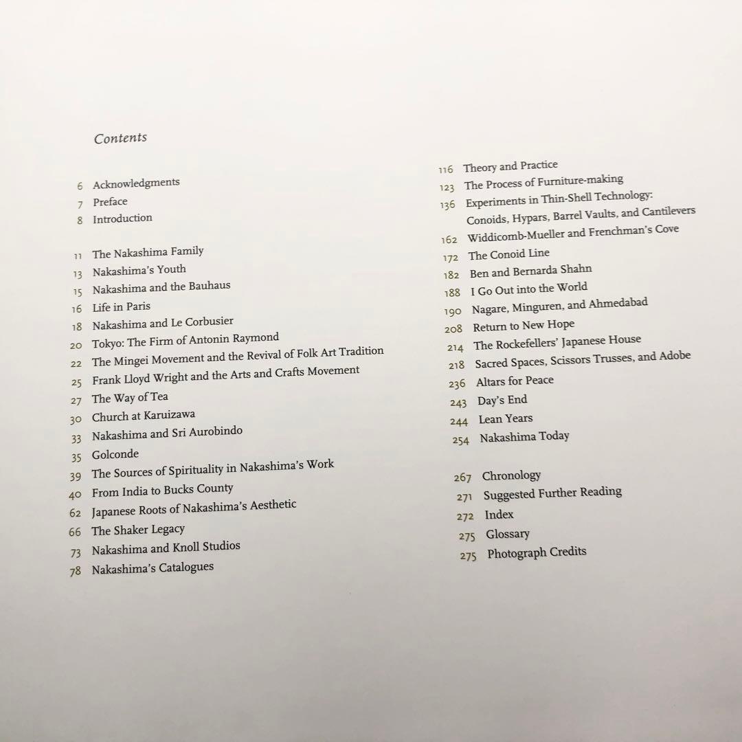 ジョージナカシマの生涯と家具 作品集「Nature Form & Spirit」