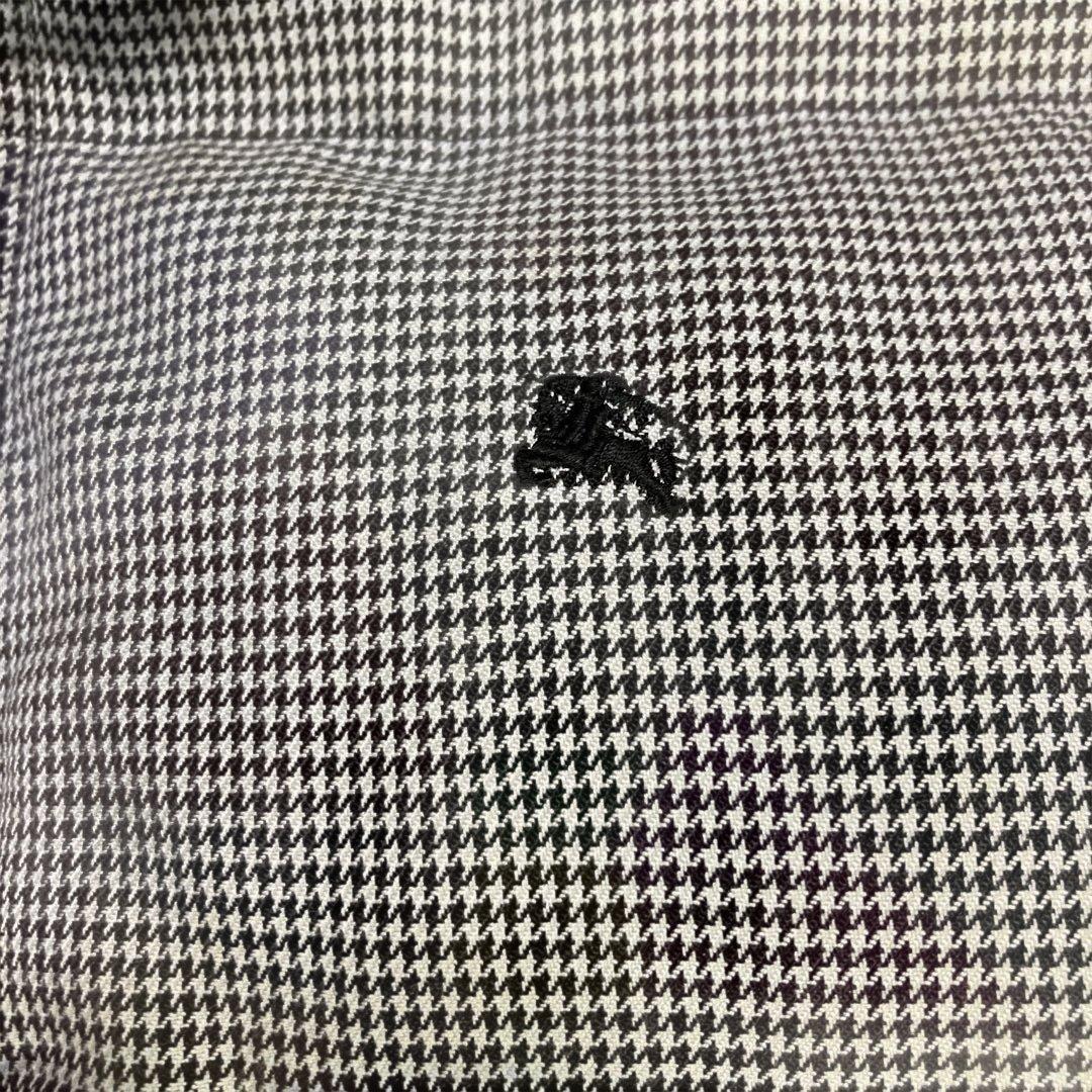 レア★バーバリーブラックレーベル 千鳥 フード リアルファー ダウンベスト L