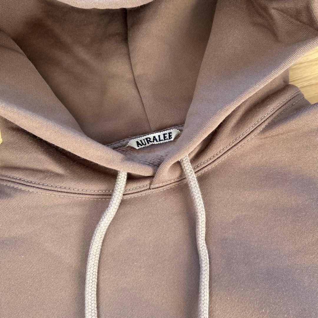 AURALEE ブラウン フード付きパーカー サイズ1