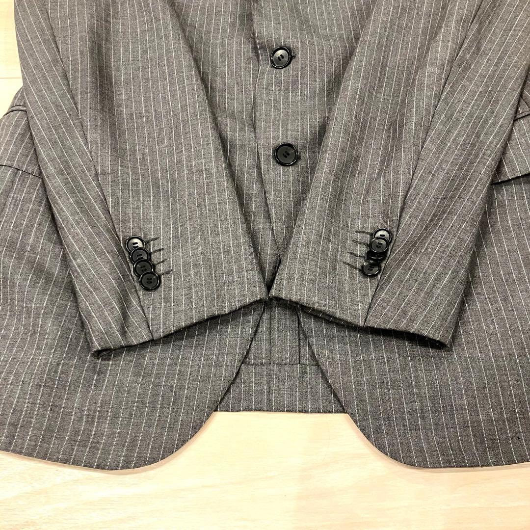 美品✨ RING JACKET スーツ セットアップ 段返り ストライプ L