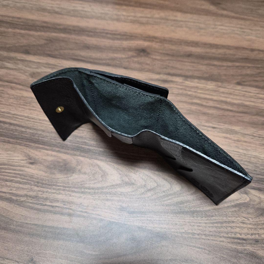 イルビゾンテミニ財布　三つ折り財布小銭入れ　ブラック　ネロ