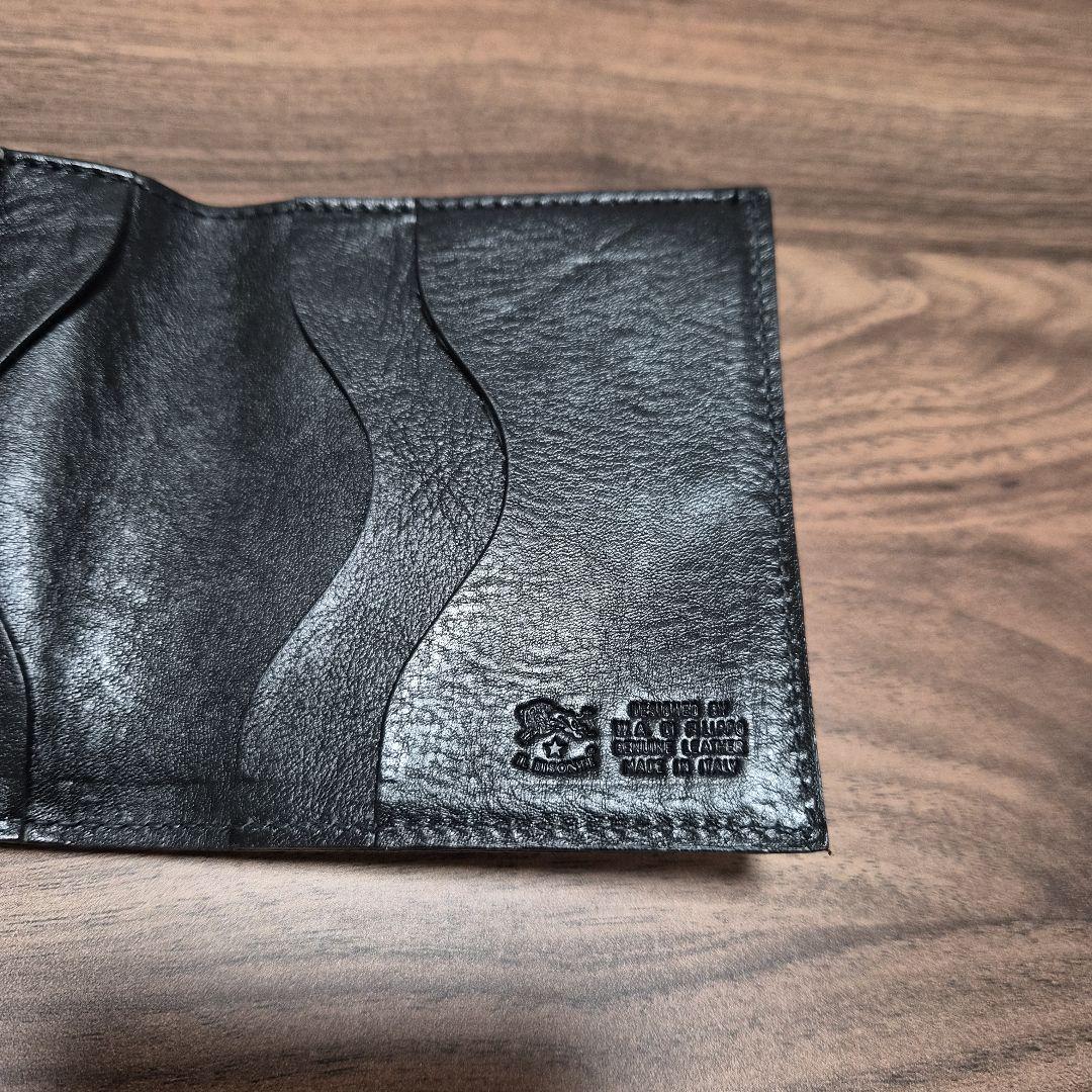 イルビゾンテミニ財布　三つ折り財布小銭入れ　ブラック　ネロ