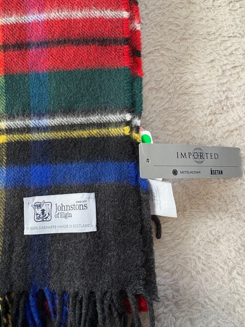Johnstons of Elgin カシミヤストール【新品タグ付き】