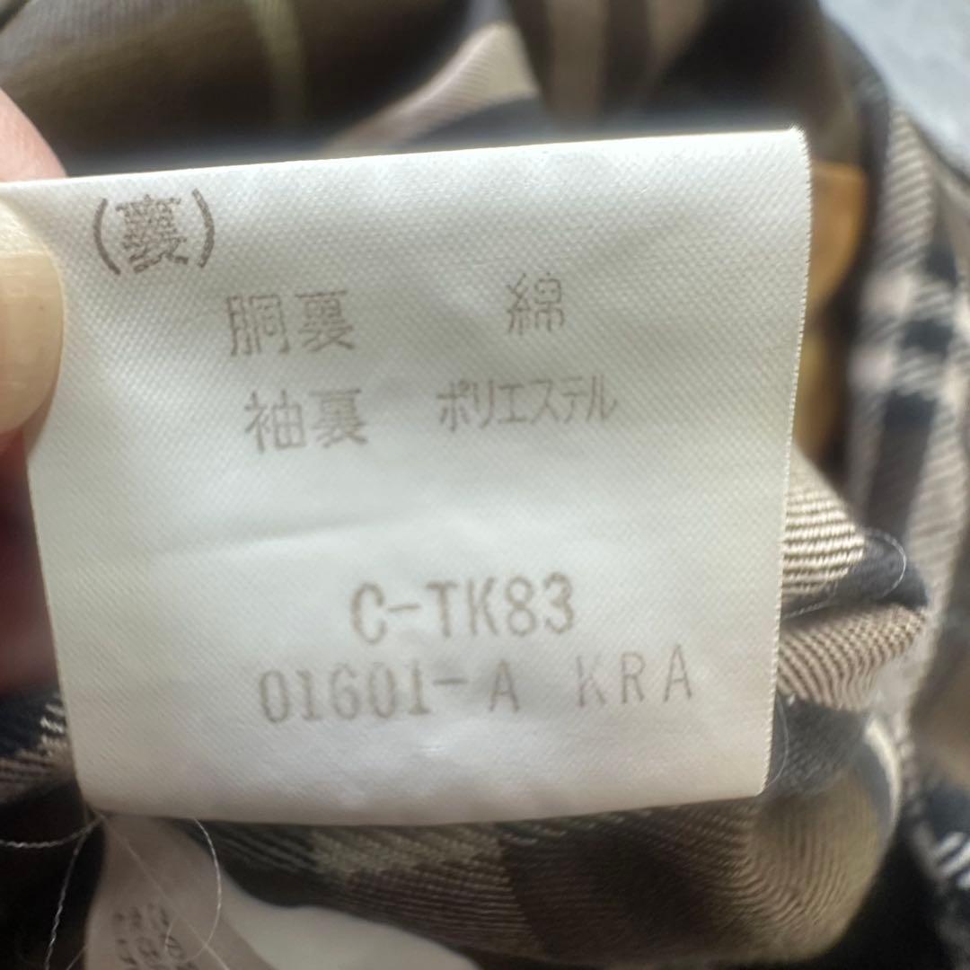 バーバリー♡ステンカラーコート　ライナーベルト　ノバチェック カーキ