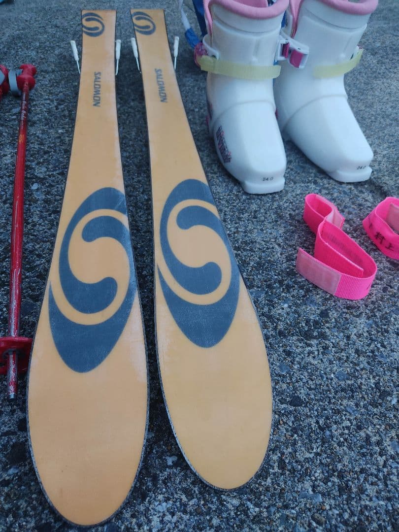 子供用 スキー セット（スキー板・ブーツ・ストック・金具・ブーツケース・バンド）