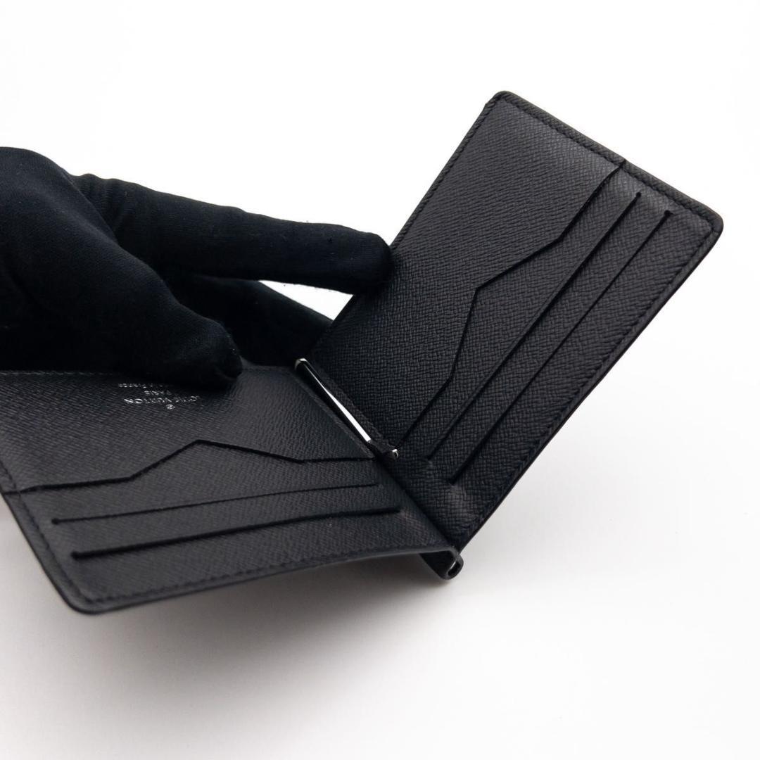 【超極美品】ルイヴィトン　ポルトフォイユパンス　タイガ　マネークリップ　黒