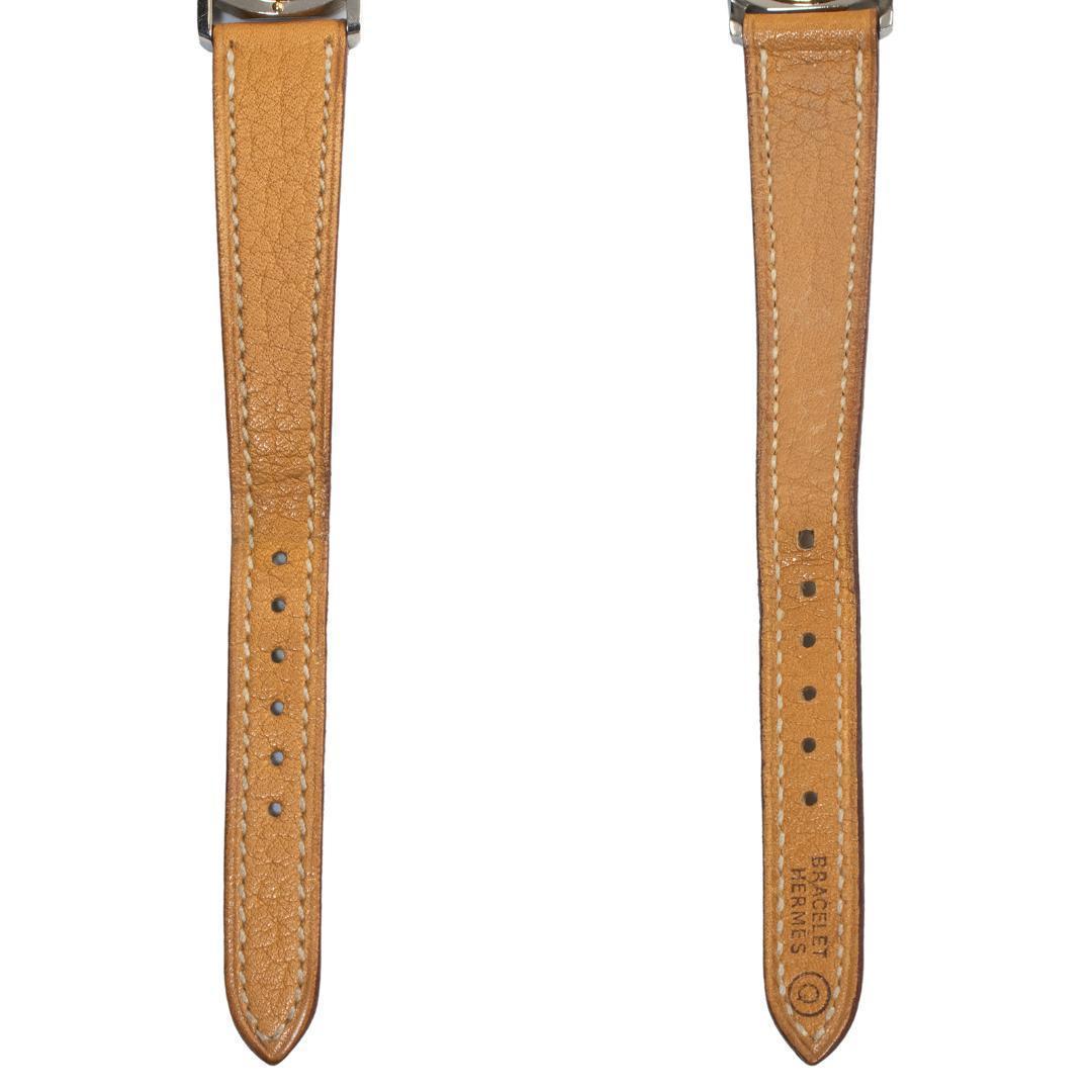 エルメス 腕時計 レディース クリッパー 白 ゴールド 茶色 高級 スリム ロゴ