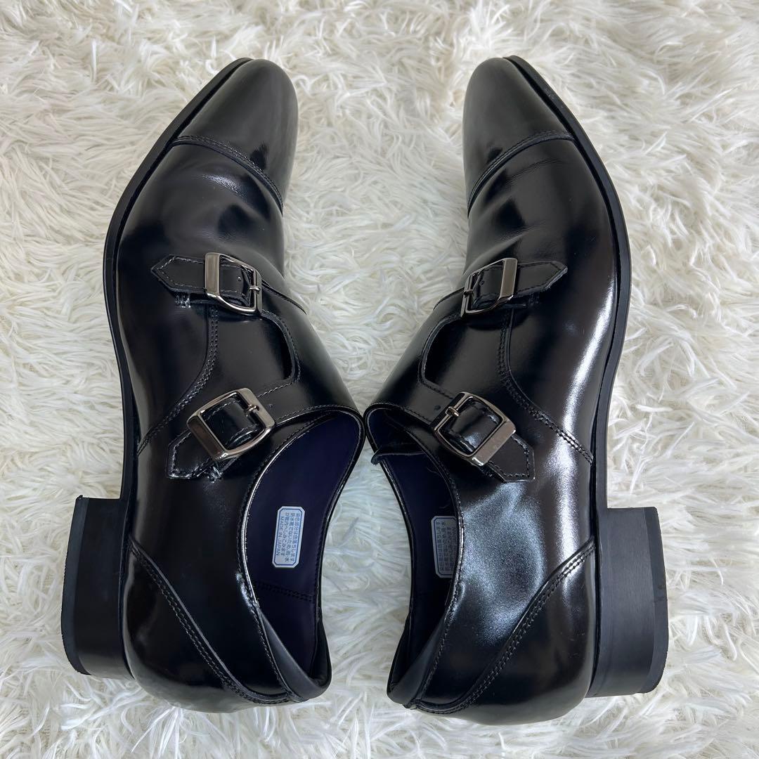 リーガル 37TR ダブルモンクストラップ　レザー　ビジネスシューズ　革靴