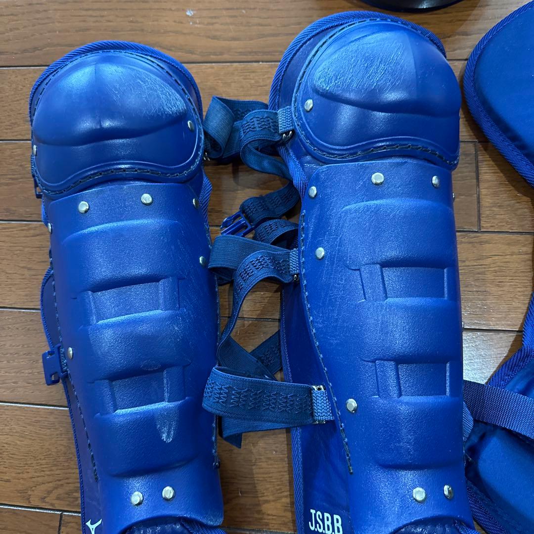 Mizuno キャッチャー防具セット 青