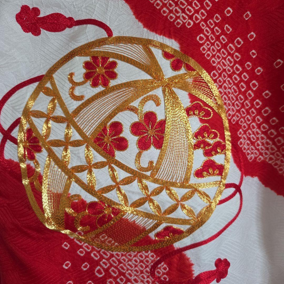 No18 正絹 　女の子お祝い着物　産着　長襦袢付き　七五三