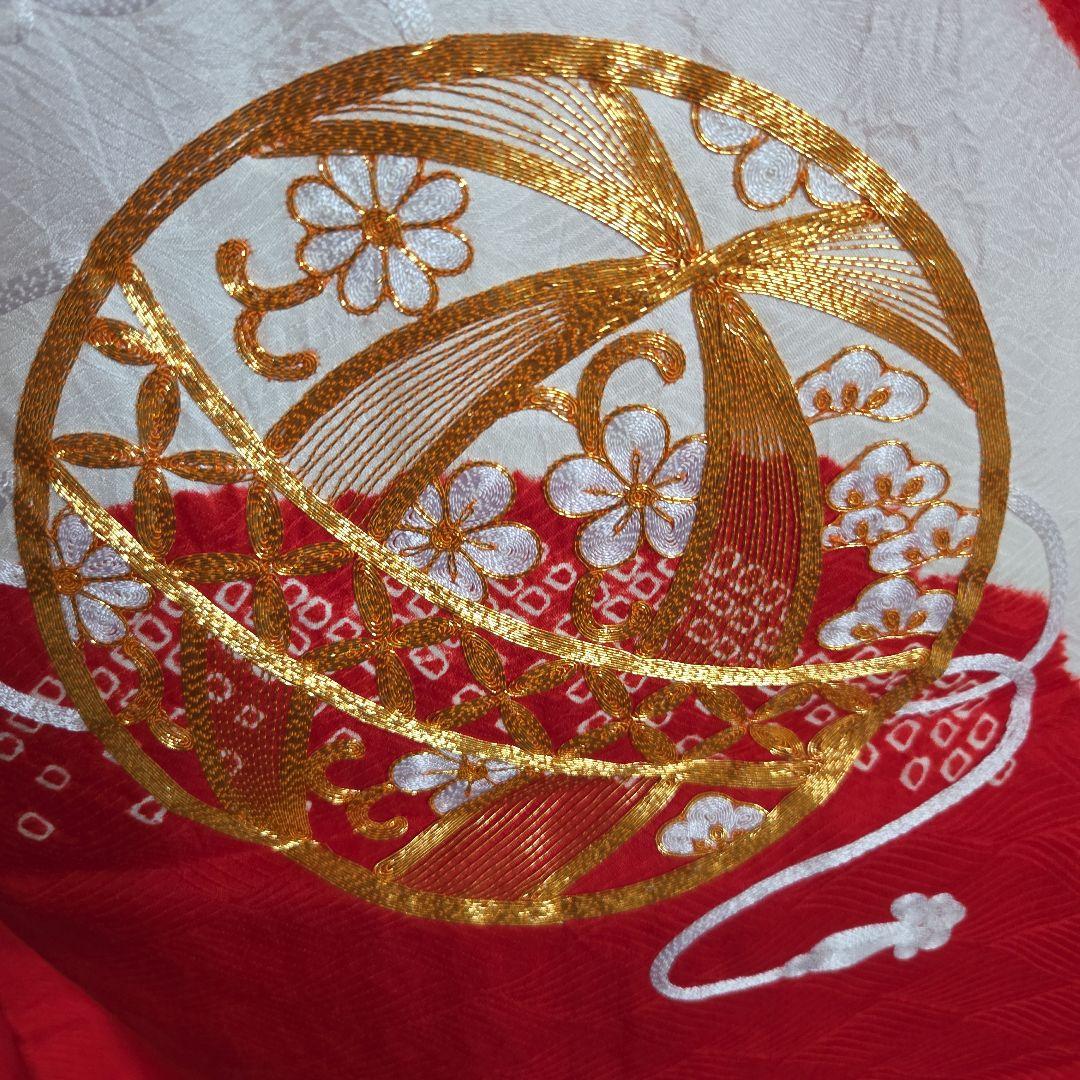 No18 正絹 　女の子お祝い着物　産着　長襦袢付き　七五三