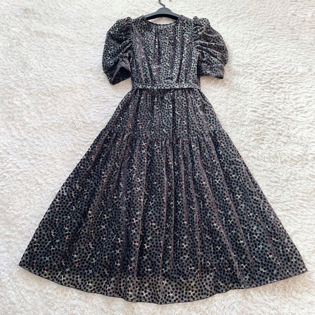 完売品 2025 CORCOVADO フラワーオパールパフスリーブドレス