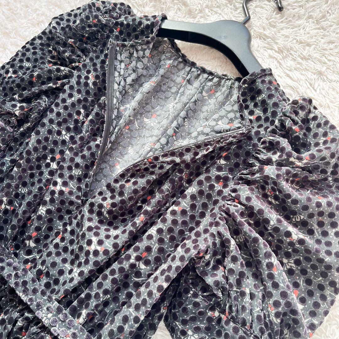 完売品 2025 CORCOVADO フラワーオパールパフスリーブドレス