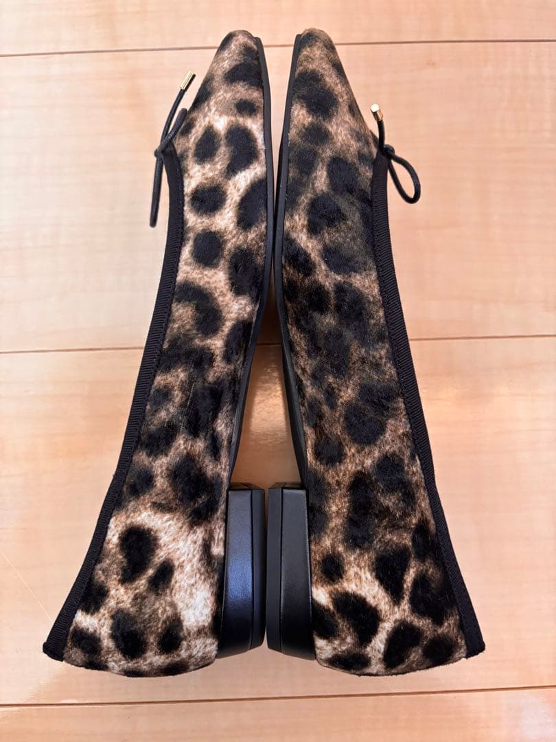 美品！BAILAモデル絵美里さんコラボ ルタロン レオパードポインテッドパンプス
