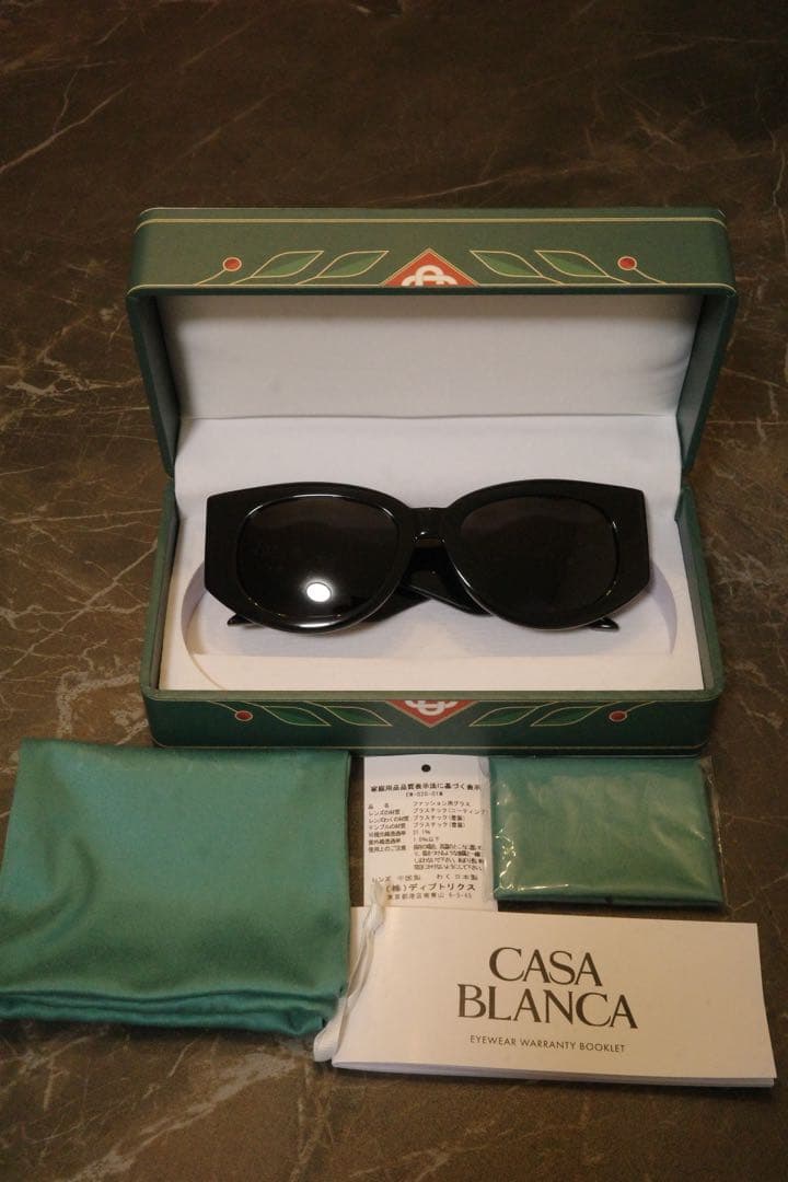 Casablanca WAVE サングラス セルフレーム ブラック
