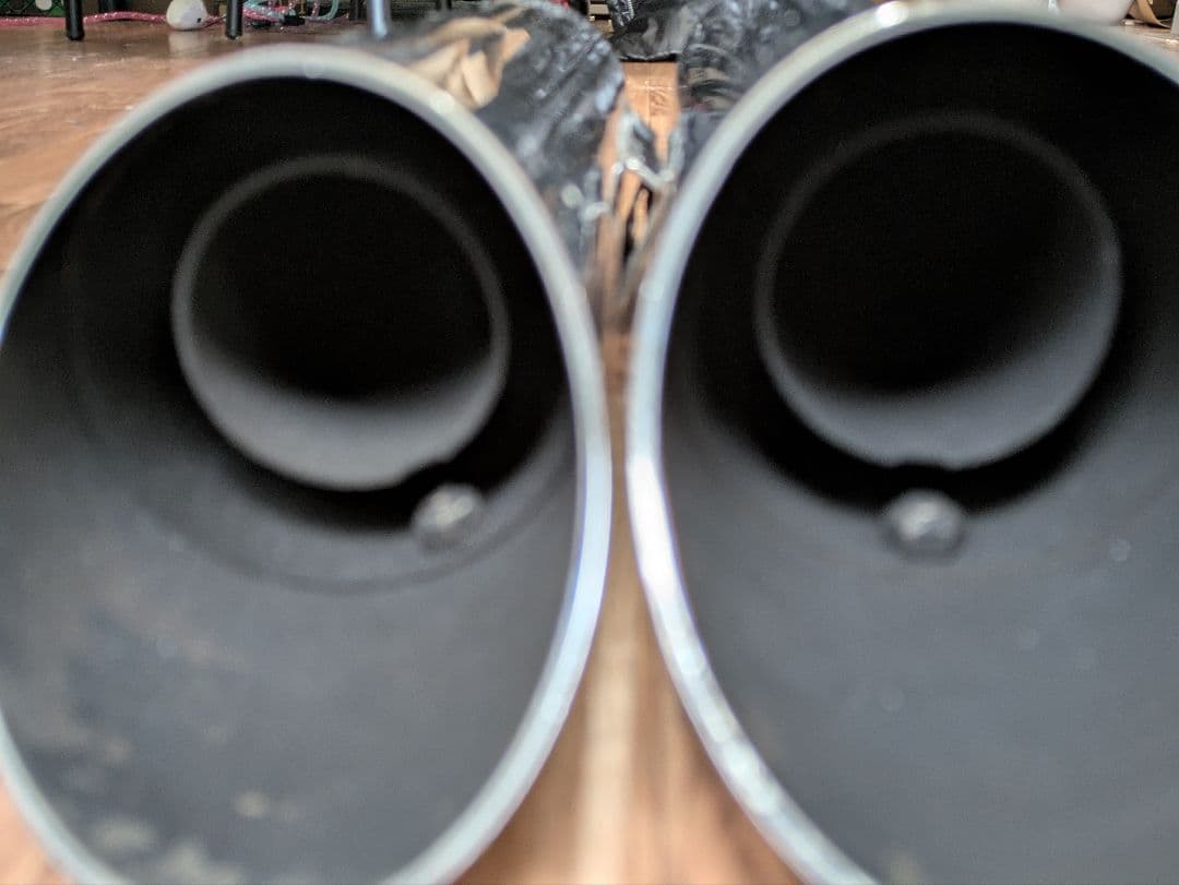 モーターステージ　76スラッシュ　スポーツスター　マフラー　スリップオン　ブラス