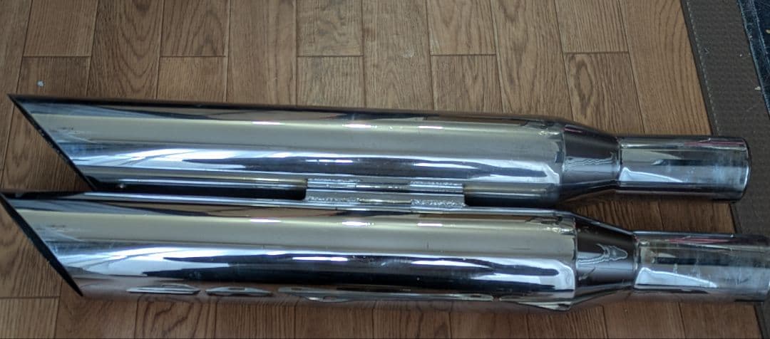 モーターステージ　76スラッシュ　スポーツスター　マフラー　スリップオン　ブラス