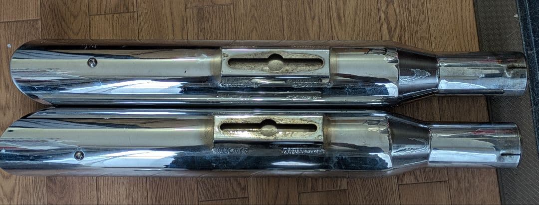 モーターステージ　76スラッシュ　スポーツスター　マフラー　スリップオン　ブラス