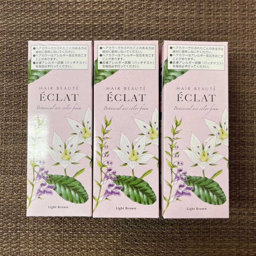 【未開封　美品】ヘアボーテ　エクラ　エアカラーフォーム　ライトブラウン