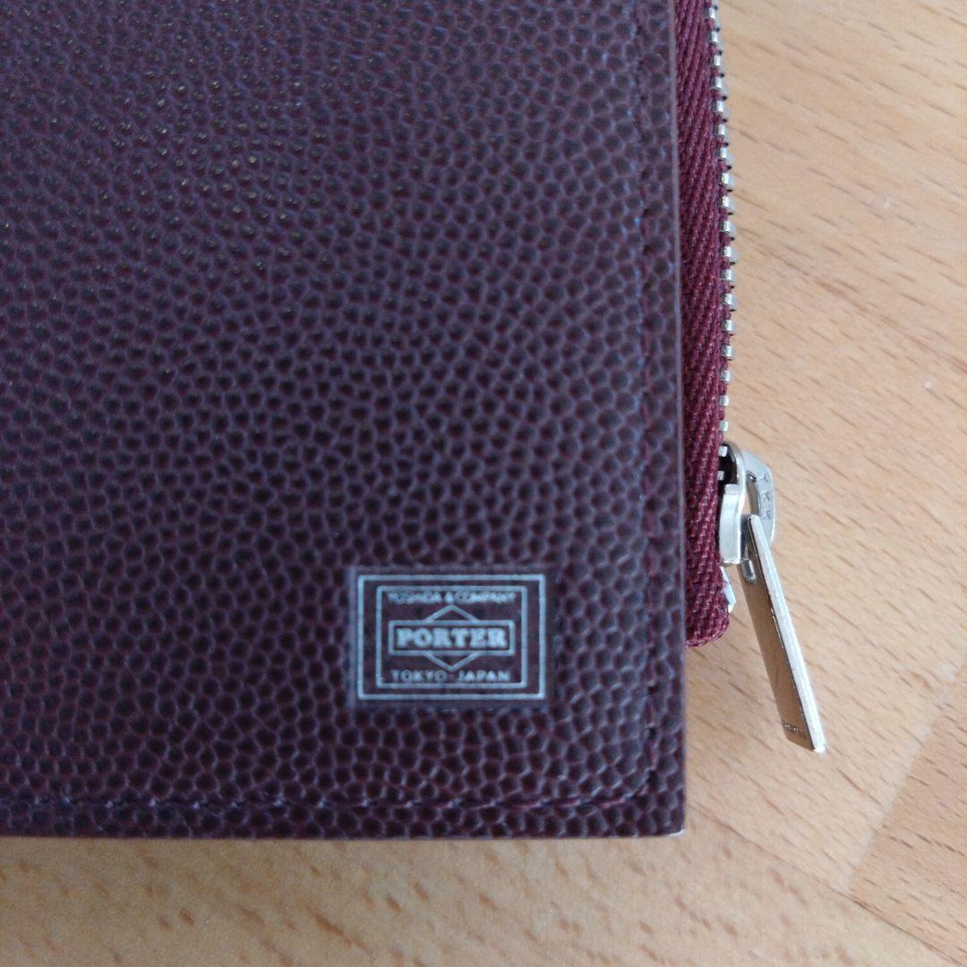 【新品・未使用】PORTER エイブル 二つ折り財布 ボルドー