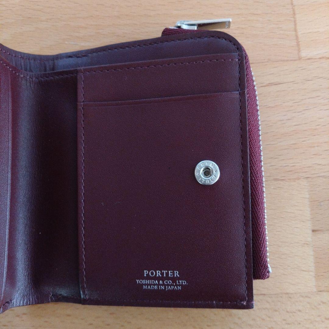 【新品・未使用】PORTER エイブル 二つ折り財布 ボルドー