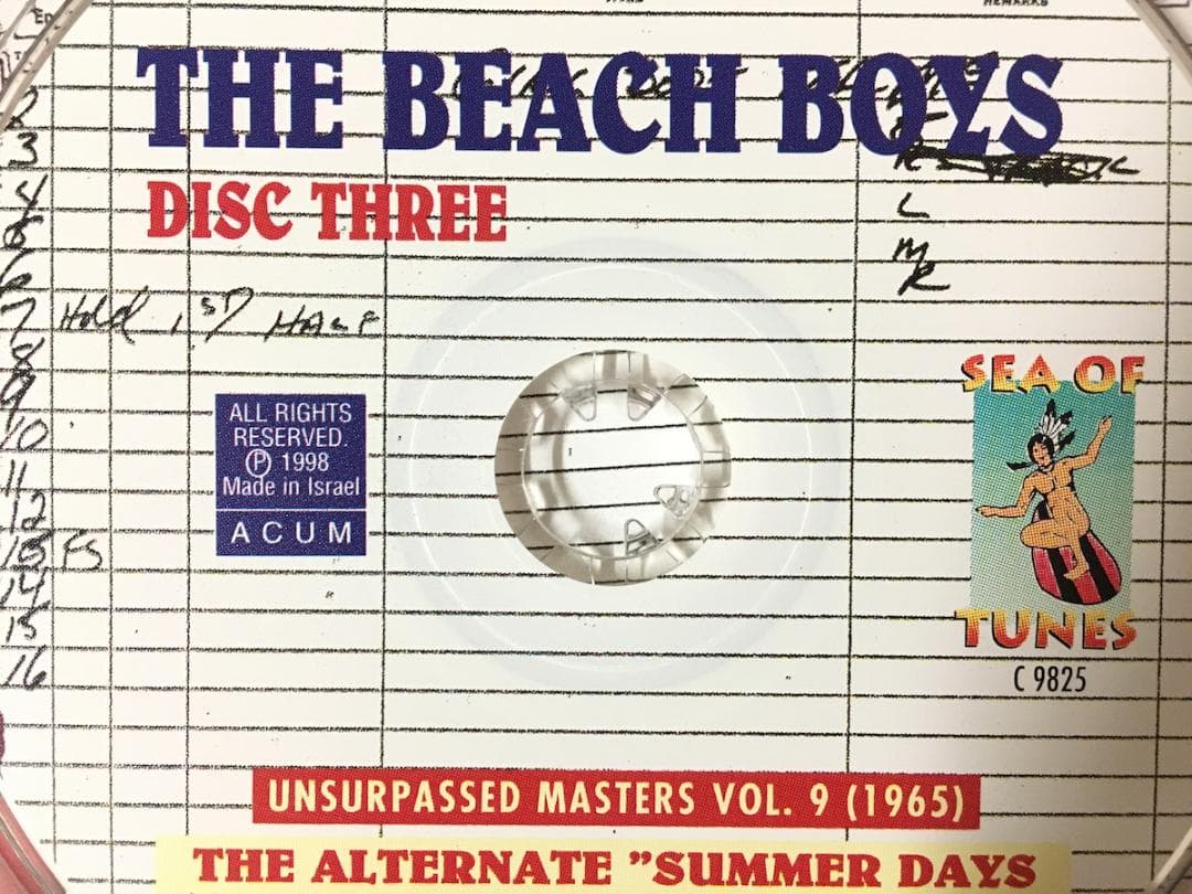 洋楽 THE BEACH BOYS UNSURPASSED MASTERS VOL.9