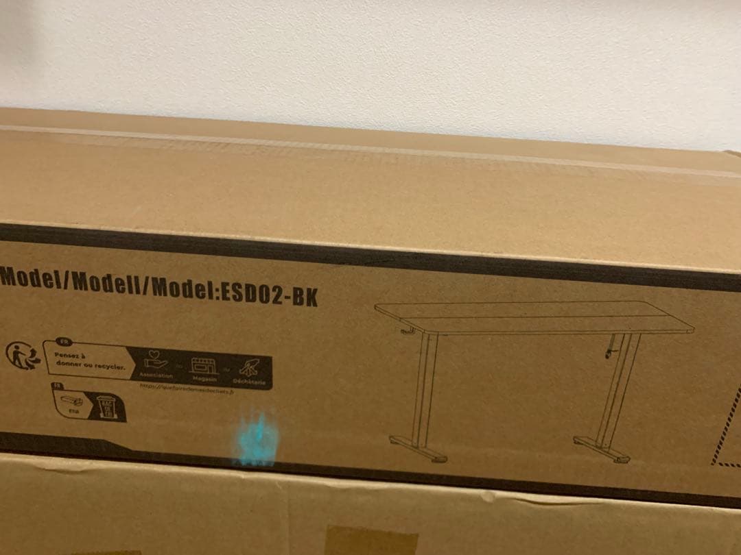 ゲーミングデスク　パソコンデスク　昇降式　スタンディング　120×60×72