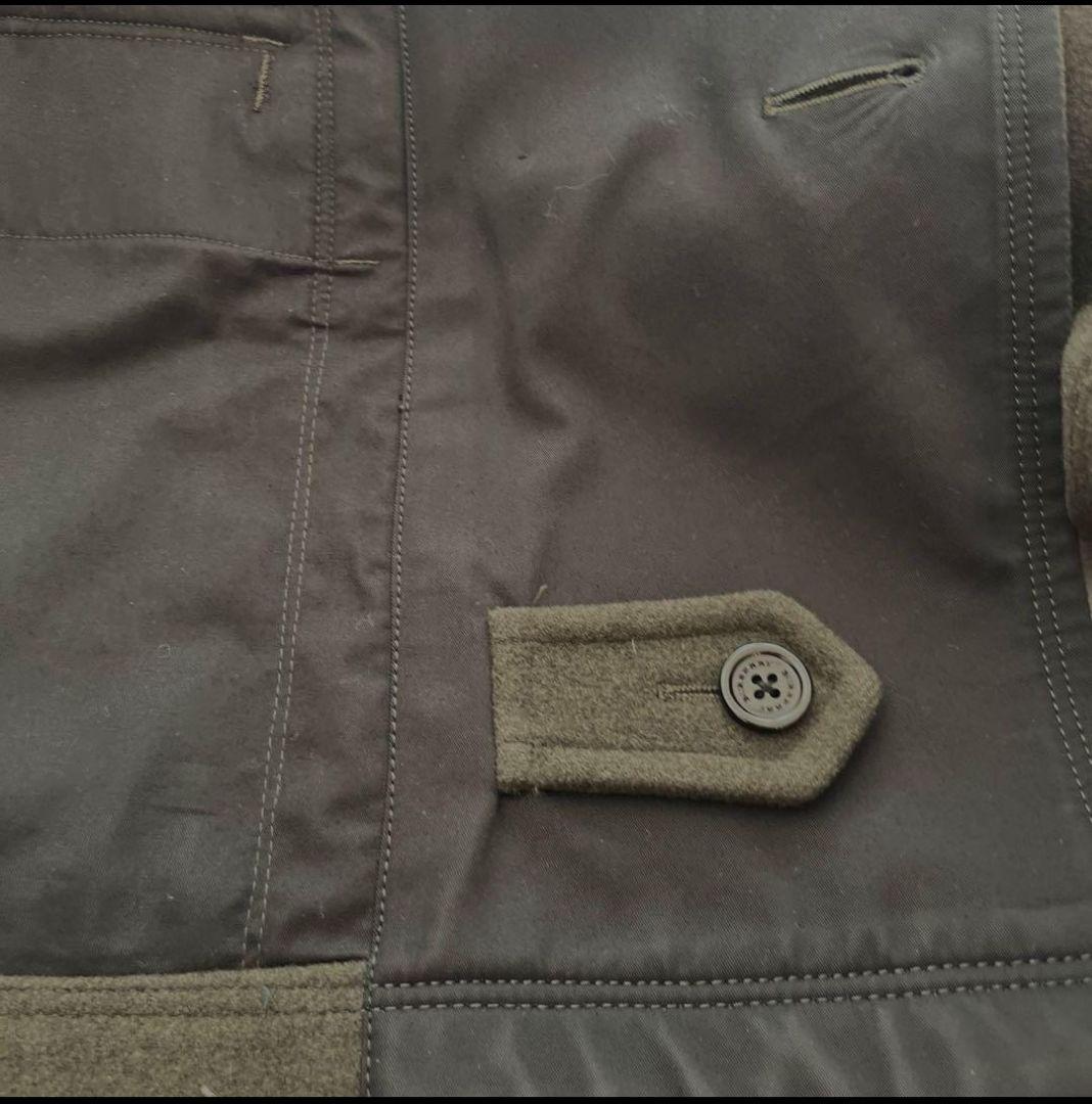 【みどり】訳あり BURBERRY バーバリー ロンドンピーコート メンズ