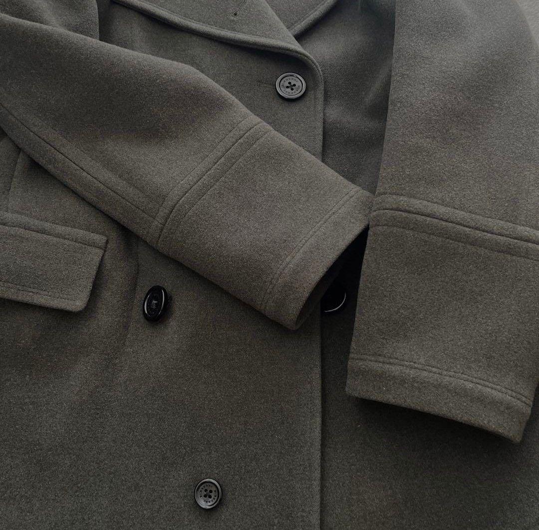 【みどり】訳あり BURBERRY バーバリー ロンドンピーコート メンズ