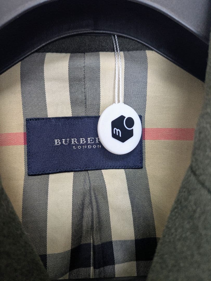 【みどり】訳あり BURBERRY バーバリー ロンドンピーコート メンズ