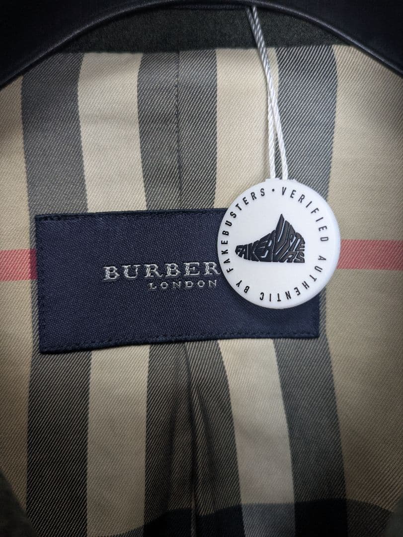 【みどり】訳あり BURBERRY バーバリー ロンドンピーコート メンズ