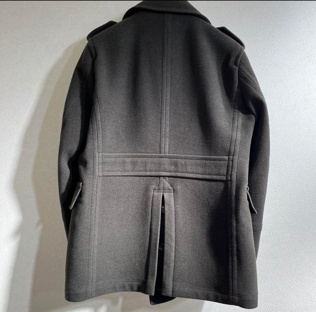 【みどり】訳あり BURBERRY バーバリー ロンドンピーコート メンズ