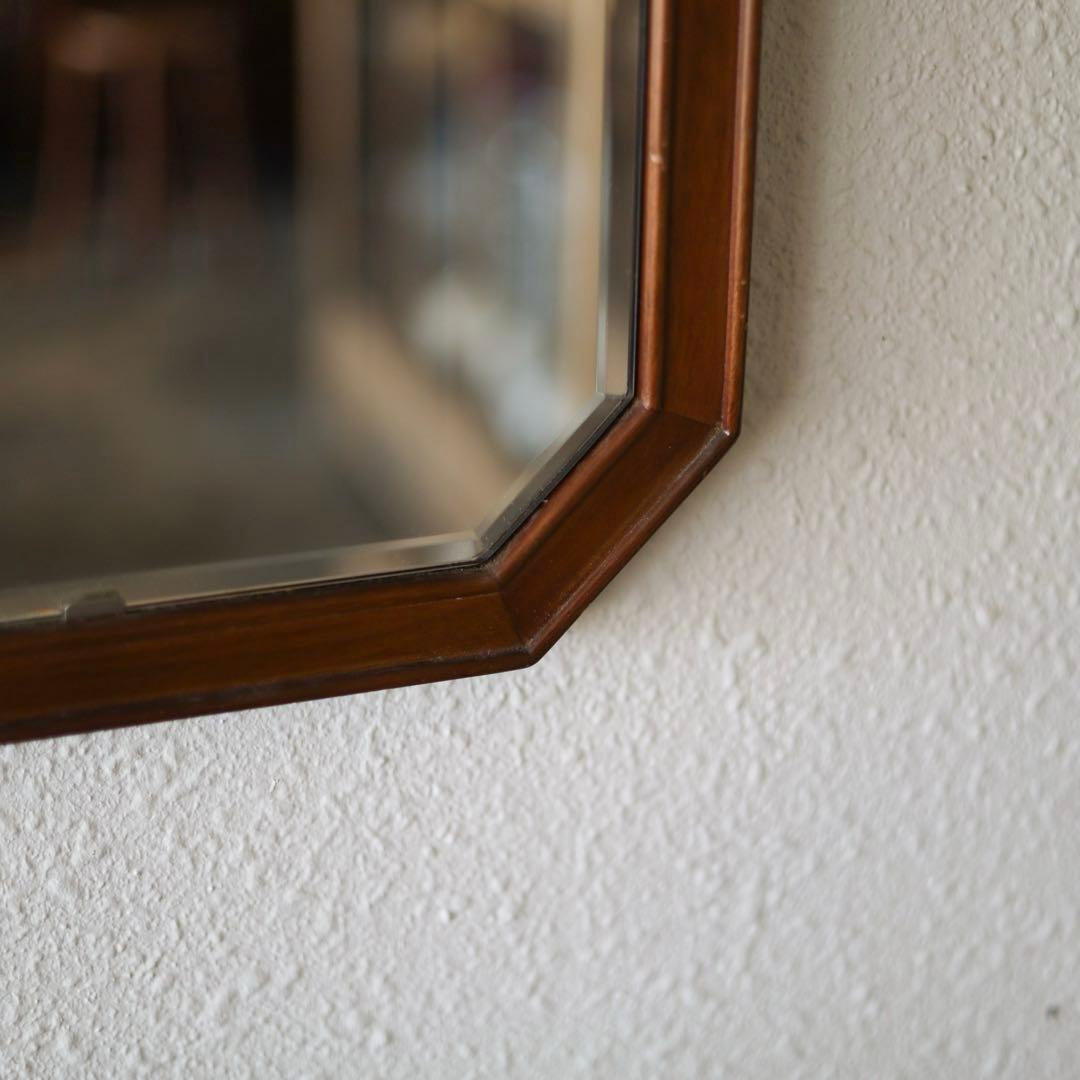 壁掛け鏡　長方形　八角