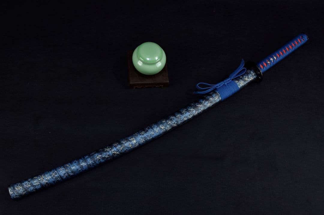 3019-武具 刀装具 日本刀　模造刀 居合刀 武士道 武蔵 鑑賞用 手鍛造打