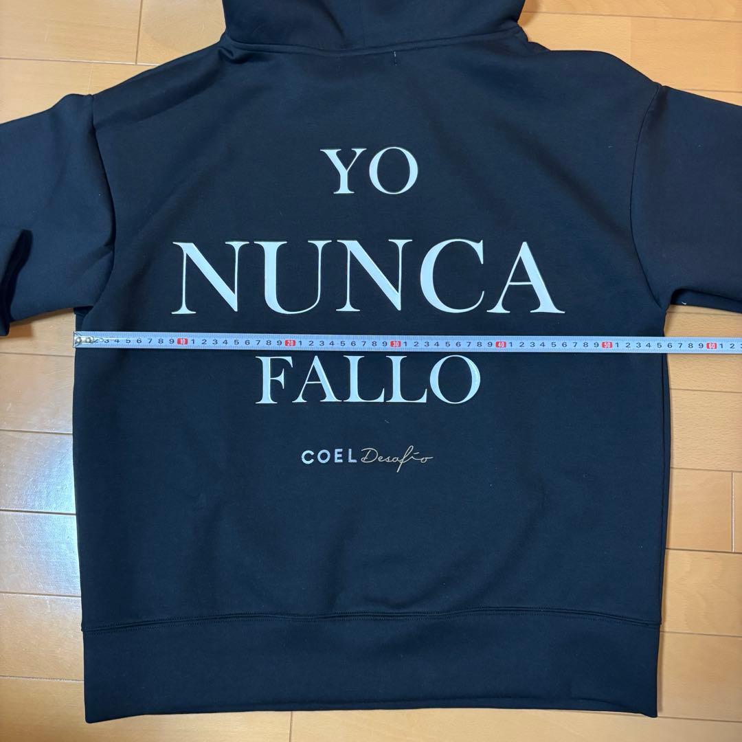 お値下！COELxDesafio バックロゴフーディ ブラック S