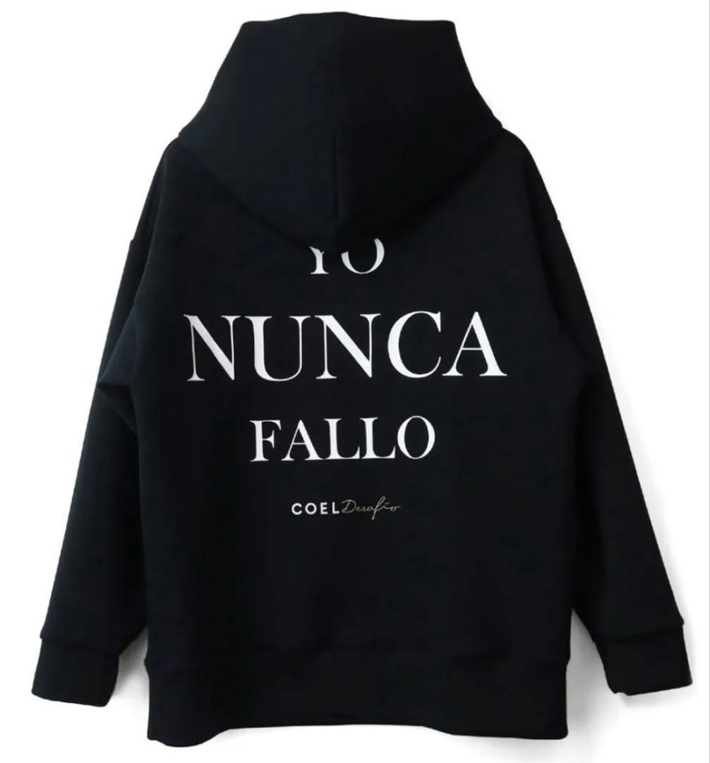 お値下！COELxDesafio バックロゴフーディ ブラック S