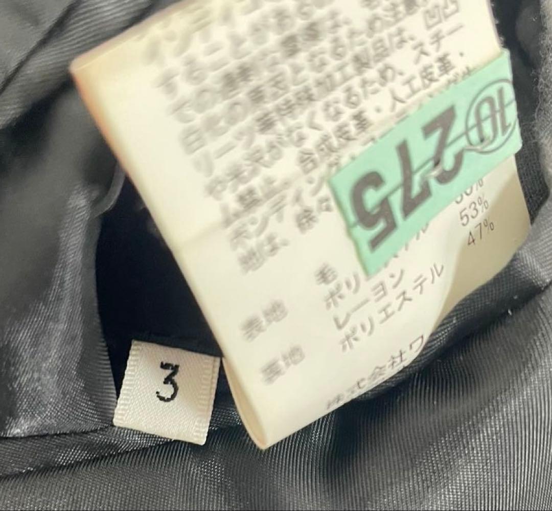 タケオキクチ　メンズ　スーツ　3ピース ブラック　シャドー　ストライプ