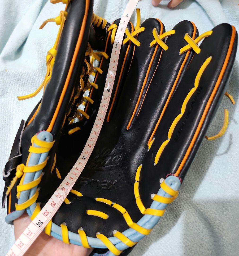 Xanax 野球グローブ 黒/オレンジ/黄色