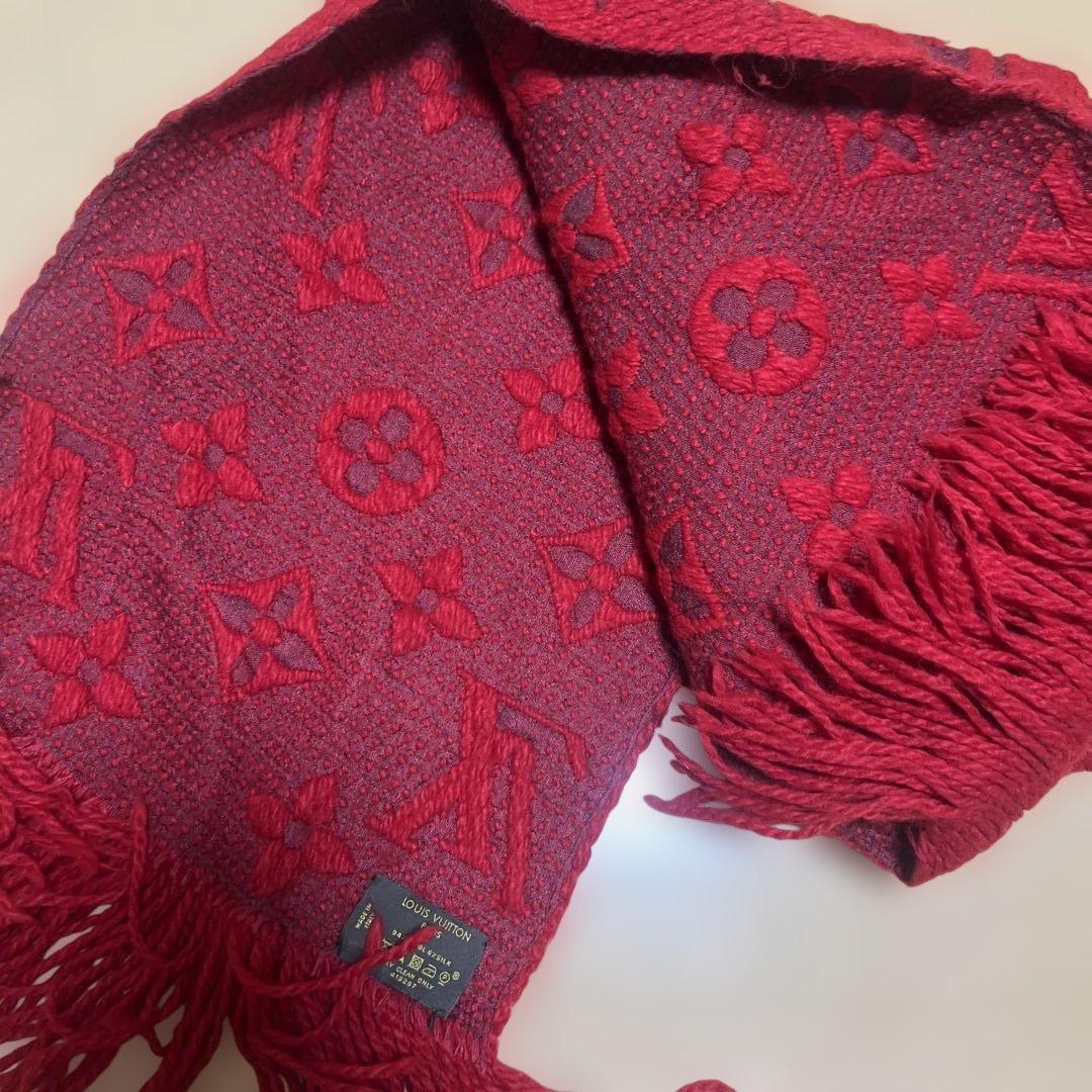 LOUIS VUITTON レッド マフラー