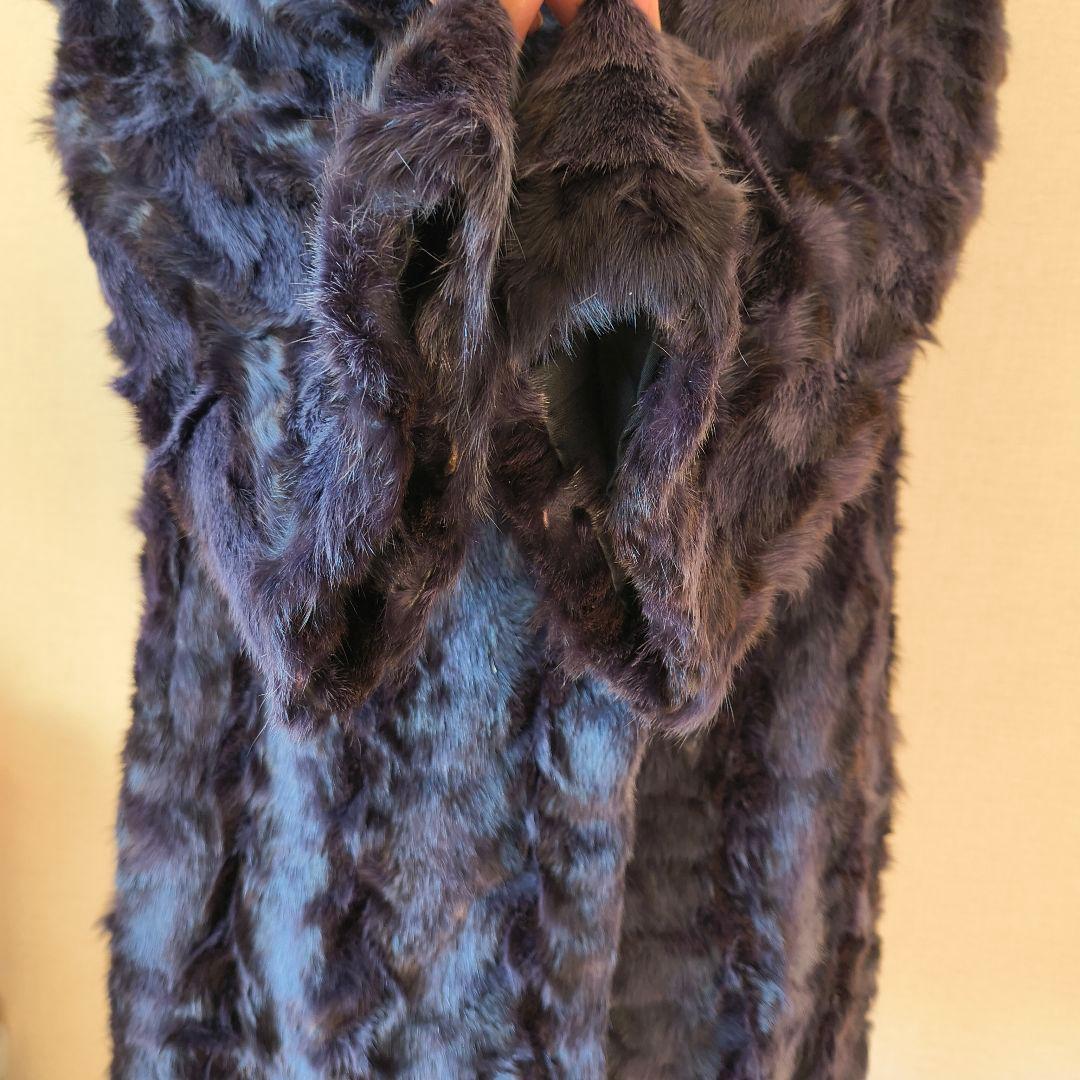 ケンゾー ロリス オーバーサイズ ファーコート パープル