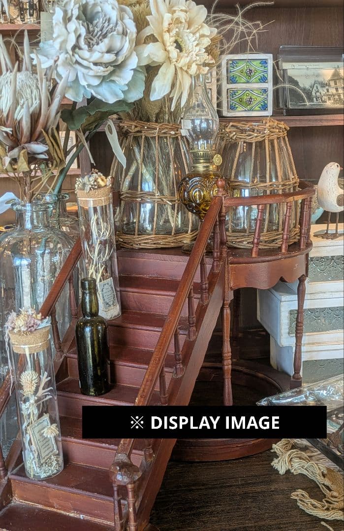 【古道具】木製 階段 オブジェ