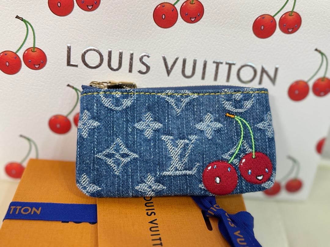 新品　LV × TM カードキーケース ポシェット・クレ　村上隆　ショッパー無し