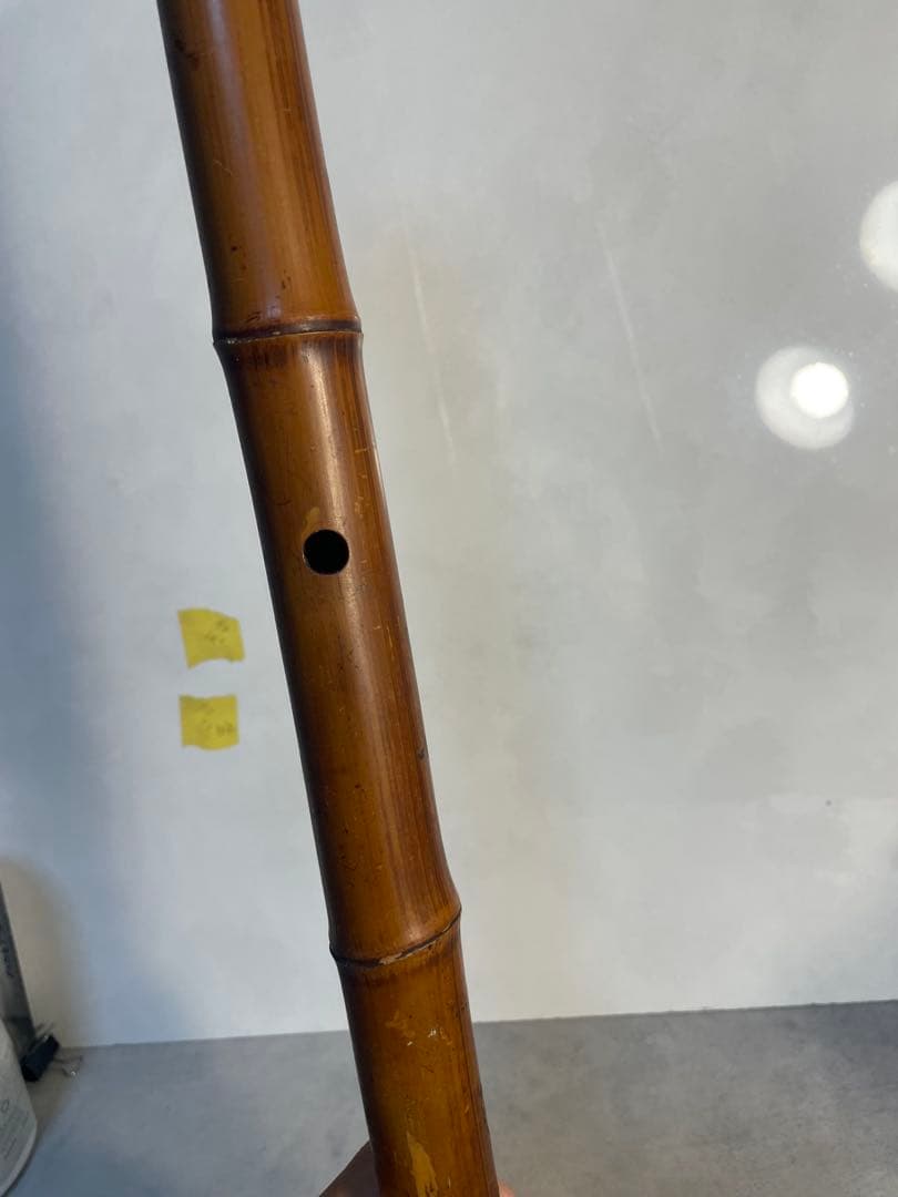 尺八 1尺9寸管 根付き竹製 古管 和楽器 琴古流 都山流　音出し確認済