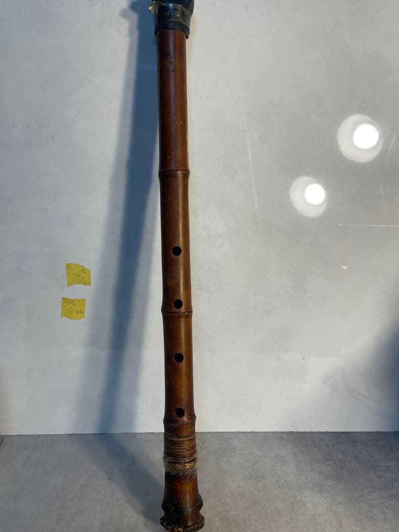 尺八 1尺9寸管 根付き竹製 古管 和楽器 琴古流 都山流　音出し確認済