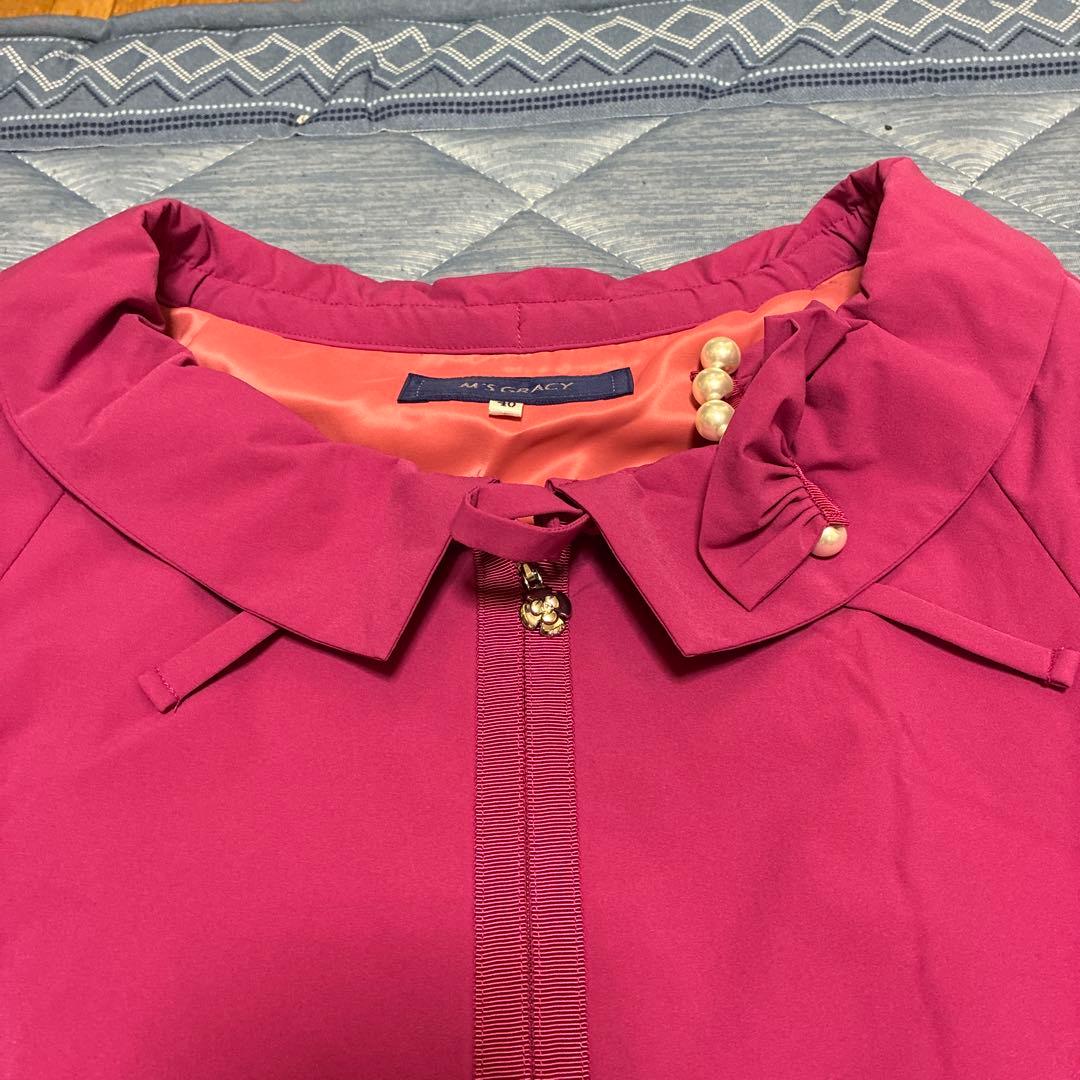 ふくちゃん様　エムズグレイシー　ピンク フリル襟 ジャケット