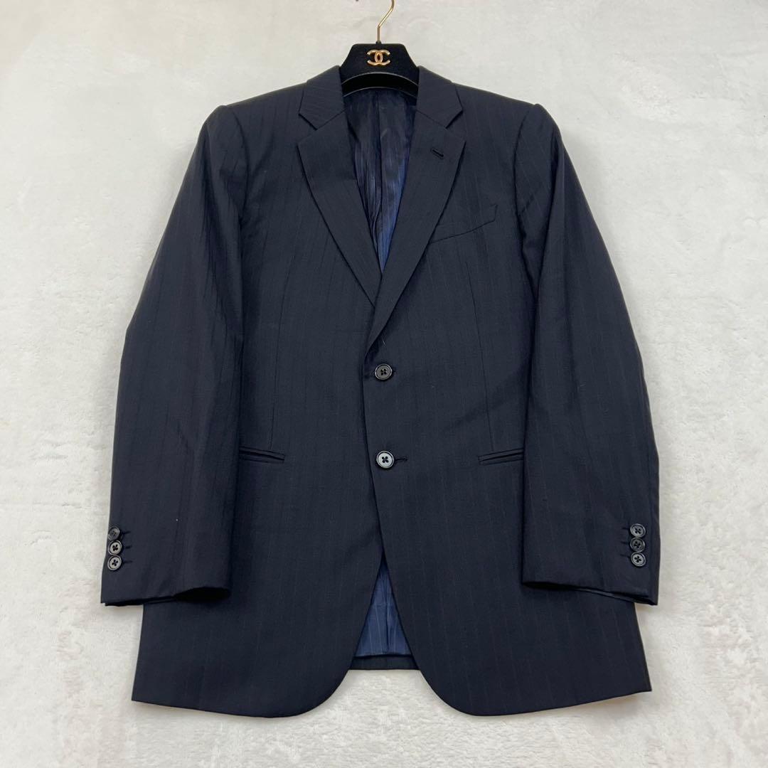 R87 M 48 アルマーニコレツォーニ ストライプ スーツ 上下 メンズ