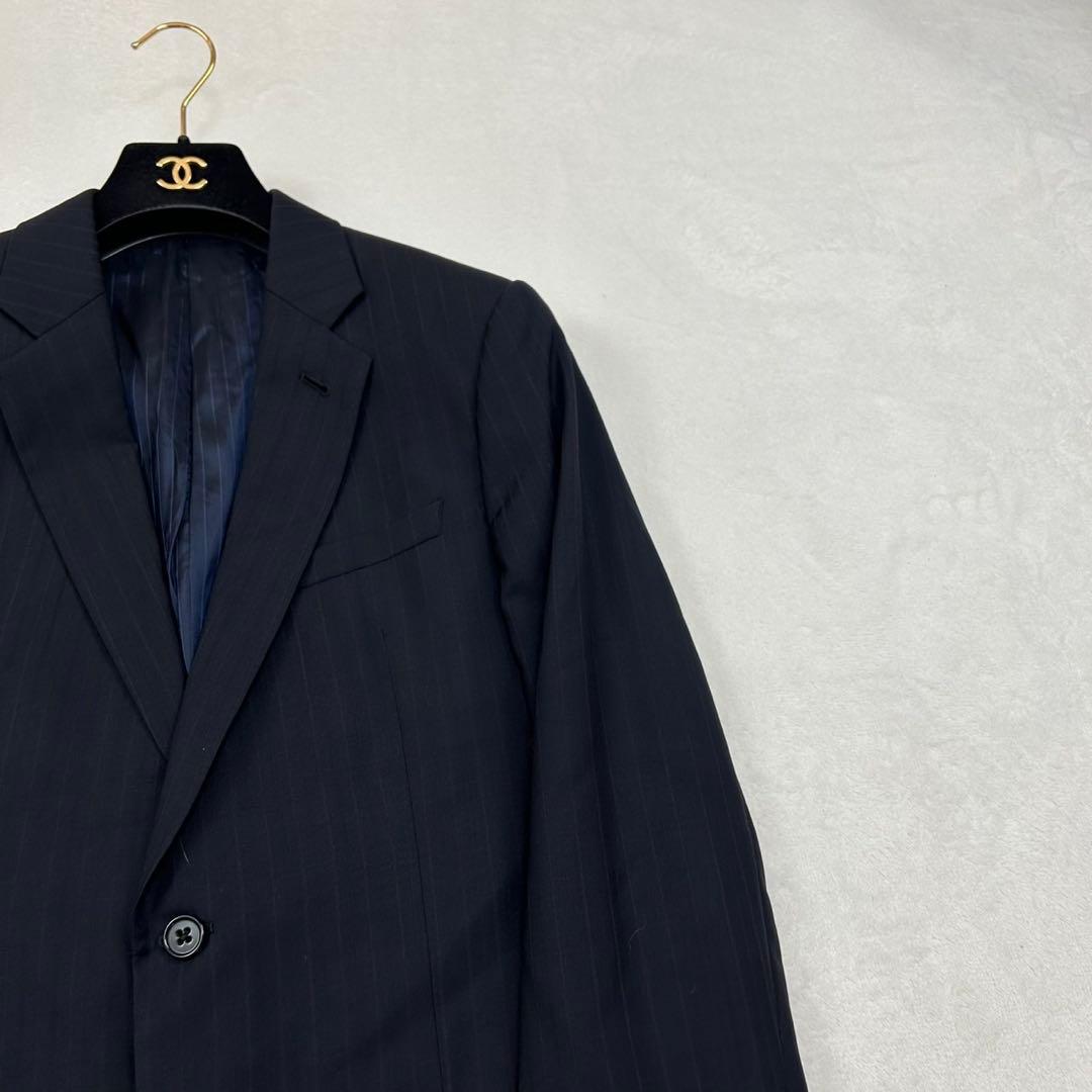 R87 M 48 アルマーニコレツォーニ ストライプ スーツ 上下 メンズ