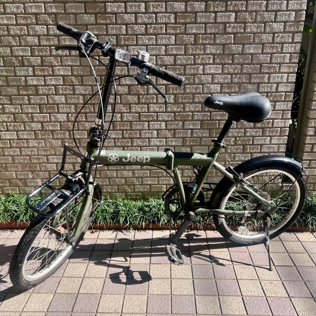Jeep 折りたたみ自転車 オリーブグリーン　20インチ